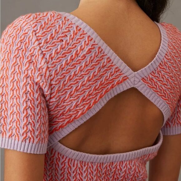 NWT Anthropologie Maeve Color-blocked knit set size M - Picture 4 of 14